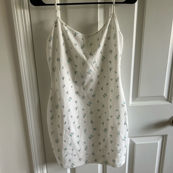 Floral White Mini Dress - Picture 1 of 3
